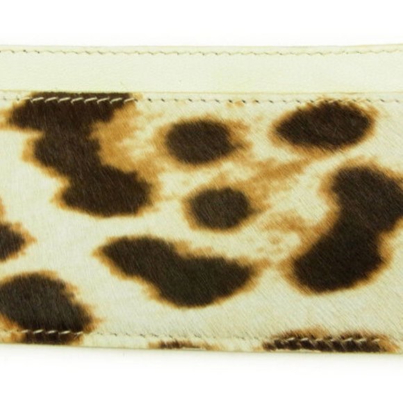 Auth Saint Laurent Card Case Beige Brown Woman - Picture 3 of 6